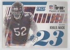 2022 Score Top 100 Khalil Mack #T23 card