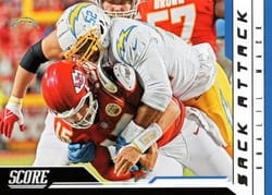 2023 Score Sack Attack Khalil Mack #14 card