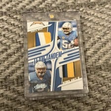 2025 Panini Absolute Team Tandem Materials Khalil Mack / Derwin James Jr. #TTM-LAC card