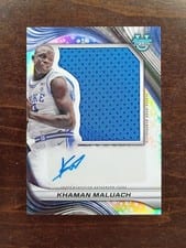 2024-25 Bowman's Best University Prospect Jumbo Relic Autographs Khaman Maluach #PJRA-KM card