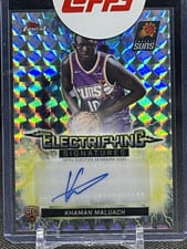 2025-26 Finest Electrifying Signatures Khaman Maluach #ESG-KM card