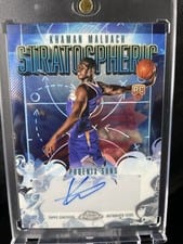 2025-26 Topps Chrome Stratospheric Signatures Rookies Khaman Maluach #SMR-KM card
