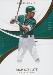 2018 Panini Immaculate Collection Base Set Khris Davis #102 card