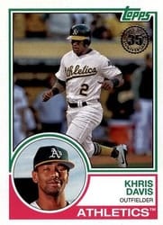 2018 Topps 1983 Topps Baseball 35th Anniversary Khris Davis #83-8 card