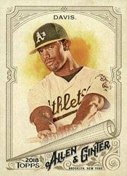 2018 Topps Allen & Ginter Base Set Khris Davis #181 card