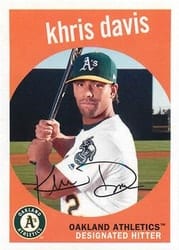 2018 Topps Archives Base Set Khris Davis #99 card