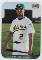 2018 Topps Archives Snapshots Base Khris Davis #AS-KD card