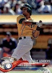 2018 Topps Base Set Khris Davis #218 card