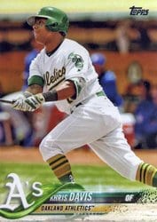 2018 Topps Base Set Khris Davis #325 card