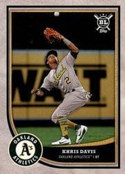 2018 Topps Big League Base Set Khris Davis #58 card