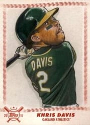 2018 Topps Big League Star Caricature Reproductions Khris Davis #SCR-KD card