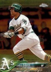 2018 Topps Chrome Base Set Khris Davis #67 card