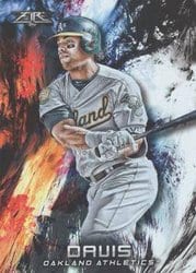 2018 Topps Fire Base Set Khris Davis #33 card