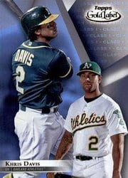 2018 Topps Gold Label Base Set Khris Davis #76 card