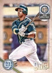 2018 Topps Gypsy Queen Base Set Khris Davis #208 card