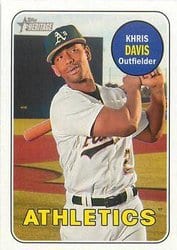 2018 Topps Heritage Base Set Khris Davis #260 card