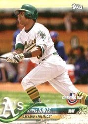 2018 Topps Opening Day Base Set Khris Davis #76 card