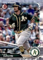 2019 Bowman Base Set Khris Davis #9 card