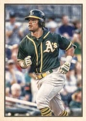 2019 Bowman Heritage Base Set Khris Davis #53VR-98 card