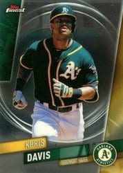 2019 Finest Base Set Khris Davis #122 card