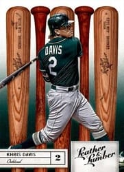 2019 Panini Leather & Lumber Base Set Khris Davis #72 card