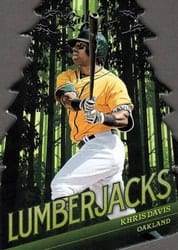 2019 Panini Leather & Lumber Lumberjacks Khris Davis #LJ-3 card