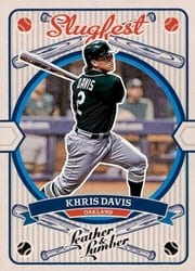 2019 Panini Leather & Lumber Slugfest Khris Davis #SF-20 card