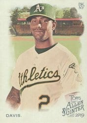 2019 Topps Allen & Ginter Base Set Khris Davis #49 card