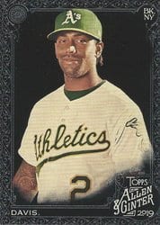2019 Topps Allen & Ginter X Base Set Khris Davis #49 card