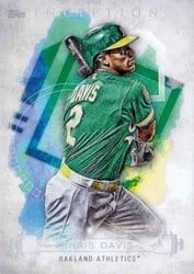 2019 Topps Inception Base Set Khris Davis #13 card