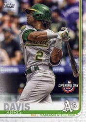 2019 Topps Opening Day Base Set Khris Davis #185 card