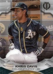 2019 Topps Tribute Base Set Khris Davis #4 card