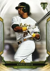 2019 Topps Triple Threads Base Set Khris Davis #14 card
