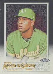 2020 Topps Allen & Ginter Chrome Base Set Khris Davis #180 card