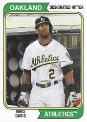 2020 Topps Archives Base Set Khris Davis #169 card