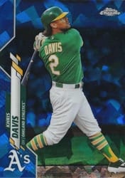 2020 Topps Chrome Sapphire Edition Base Set Khris Davis #527 card