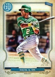 2020 Topps Gypsy Queen Base Set Khris Davis #210 card