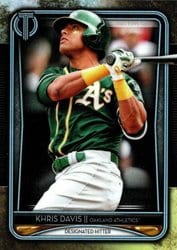 2020 Topps Tribute Base Set Khris Davis #8 card