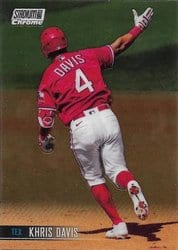 2021 Stadium Club Chrome Base Set Khris Davis #111 card