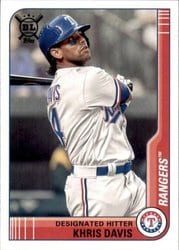 2021 Topps Big League Base Set Khris Davis #141 card
