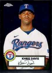 2021 Topps Chrome Platinum Anniversary Base Set Khris Davis #306 card