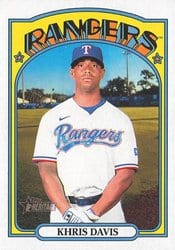2021 Topps Heritage Base Set Khris Davis #581 card