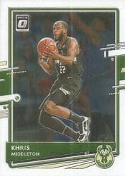 2020-21 Donruss Optic Base Set Khris Middleton #55 card