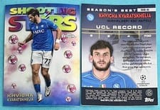2023 Topps Chrome UEFA Club 1998 Shooting Stars Khvicha Kvaratskhelia #98-6 card