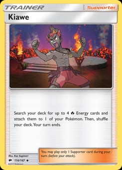 2017 Burning Shadows Kiawe #116 card