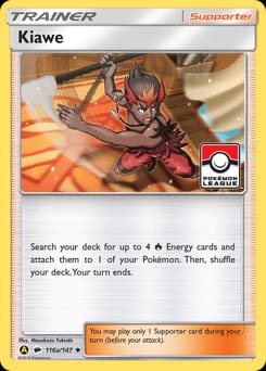 2017 Burning Shadows Kiawe #116a card