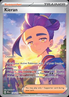 2025 Prismatic Evolutions Kieran #174 card