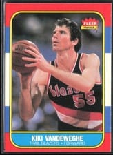 1986 Fleer Kiki Vandeweghe #117 card