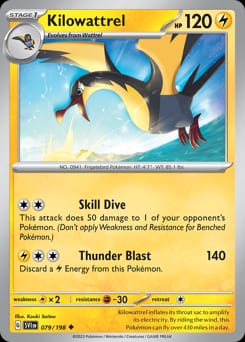 Scarlet & Violet Kilowattrel #79 card