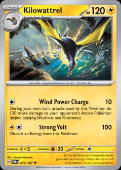Twilight Masquerade Kilowattrel #76 card